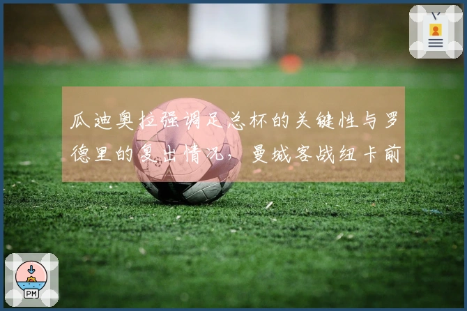 瓜迪奥拉强调足总杯的关键性与罗德里的复出情况，曼城客战纽卡前夕解析